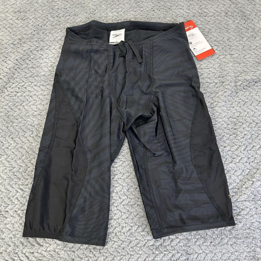 Speedo Mens Eco Printed Splice Jammer Deep Storm Anthracite Size 30 NEW
